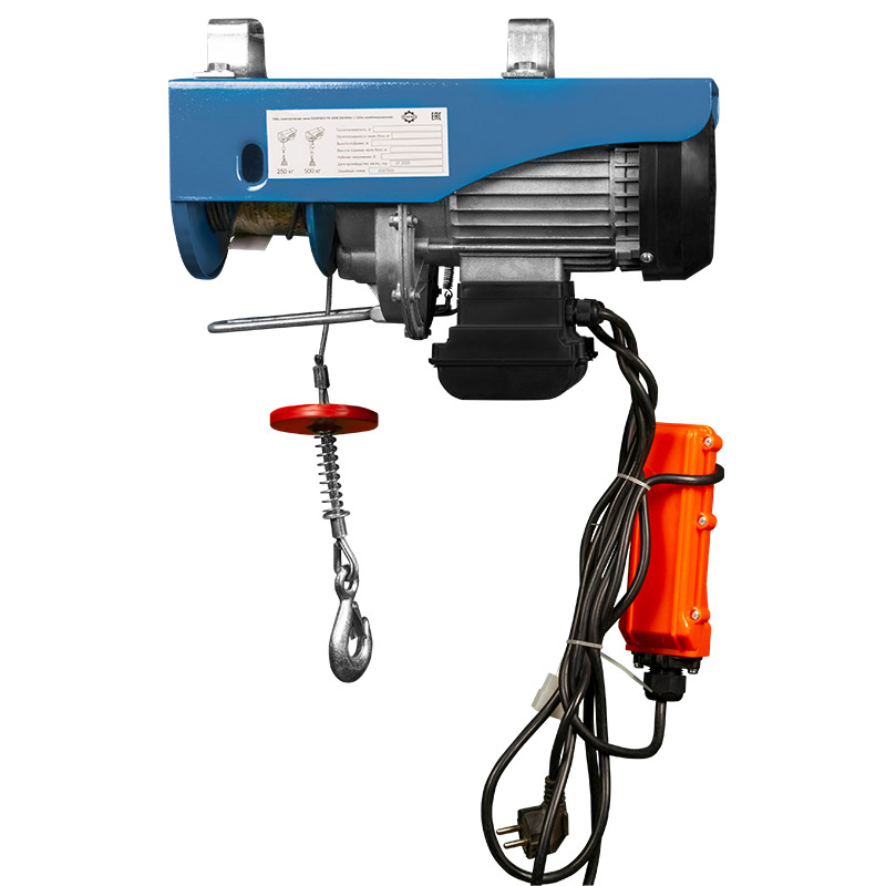 Мини электрическая таль комбинированная GEARSEN PA 220В, 125/250кг, 12/6м - 3